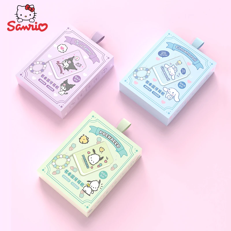 Sanrio Bracelet Bluetooth Headset Kawaii Cinnamoroll My Melody Cartoon True Wireless Headphones Kuromi Music Game Earphone Gifts