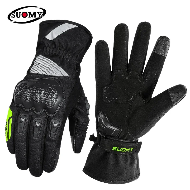 

Men's Motorcycle Winter Riding Long Gloves Waterproof and Warm Offroad Guantes Moto Anti-drop and Windproof Touchscreen Glove