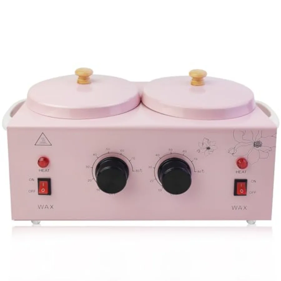 Portable Wax Warmer with Adjustable Temperature and 40 Wax Sticks - Painless Hair Removal for Women and Men