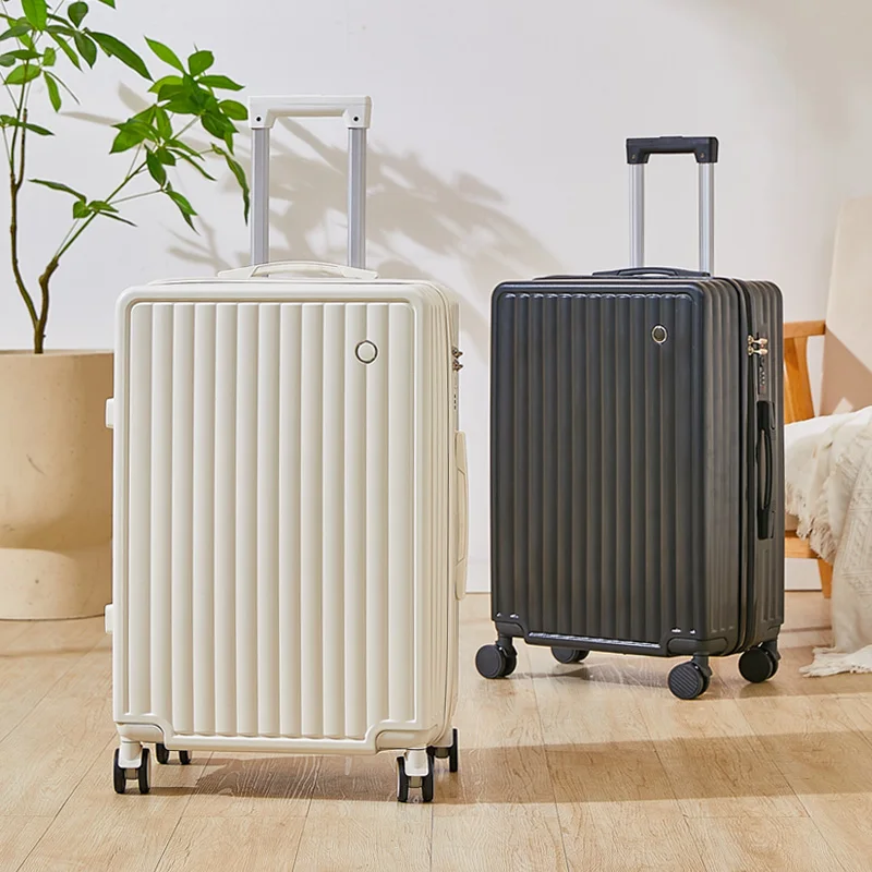 Light Weight Suitcase 20/24 inches Suitcase Large Capacity Travel Case Spinner Wheels Suitcase Small Luggage Compartment