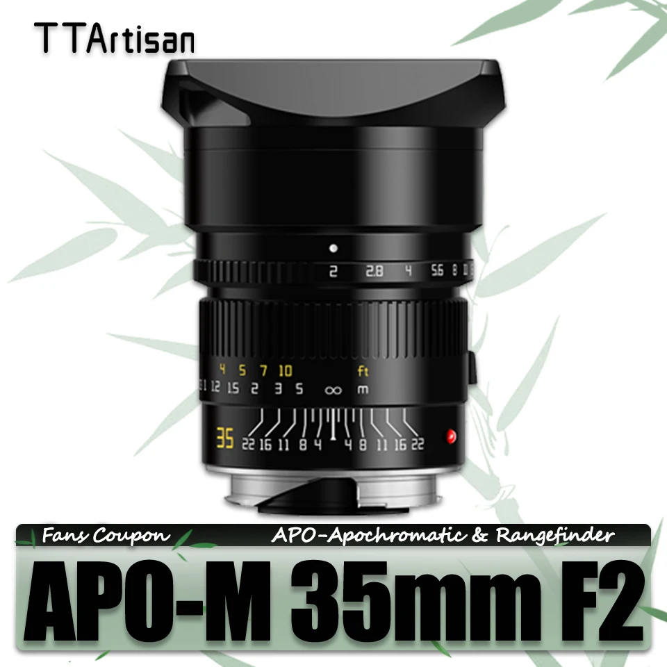 

TTArtisan APO-M 35mm F2 ASPH. Full Frame Camere Lens for Humanities Photogtaphy with Leica M Mount M2 M3 M9 M9R M10