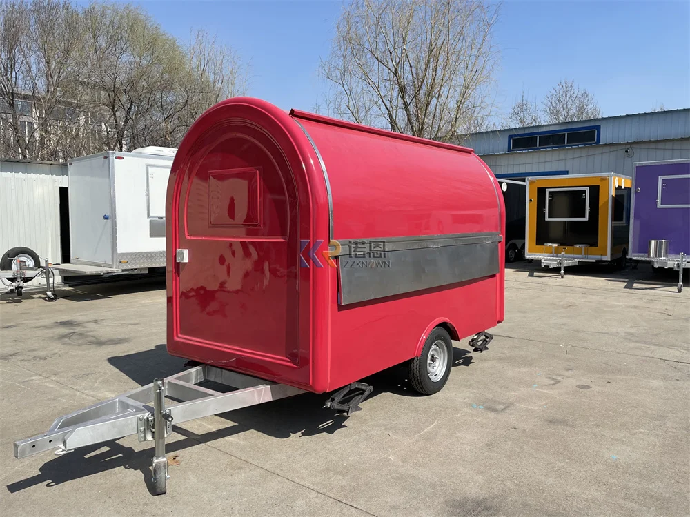 

Mobile Food Trailer Snack Pizza Kiosk Coffee Trailer Cart Custom Fully Kitchen Equipments Food Truck Van For Sale