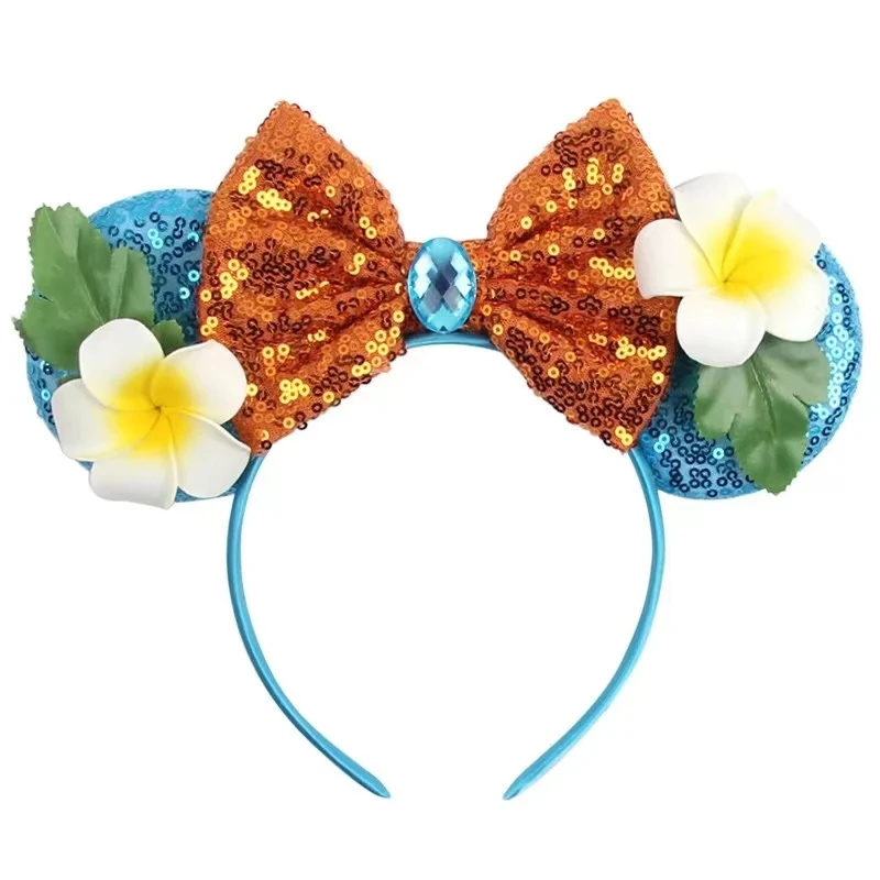 NEW Frozen Snowflake Mouse Ears Headband Girls Boys Sequin 5\