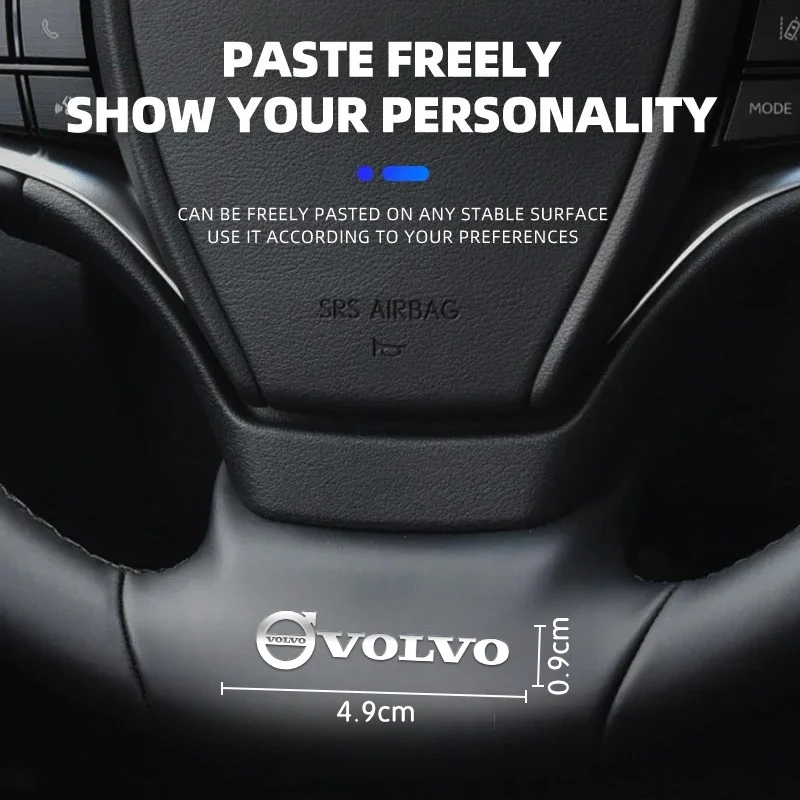 For Volvo Xc60 Xc90 V40 V60 Metal Emblem Auto Decor Decals Car Window Wiper Stickers For Volvo XC90 XC60 C30 S60 C70 XC40 V40 XC