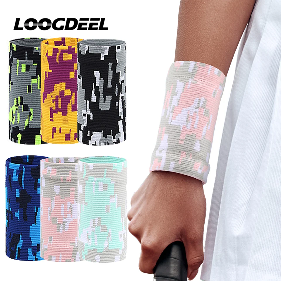 LOOGDEEL 1Pcs Sports Wrist Guard Knitted Pressure Wrist Guard Men Women Basketball Badminton Fitness Weight Lifting Wrist Strap