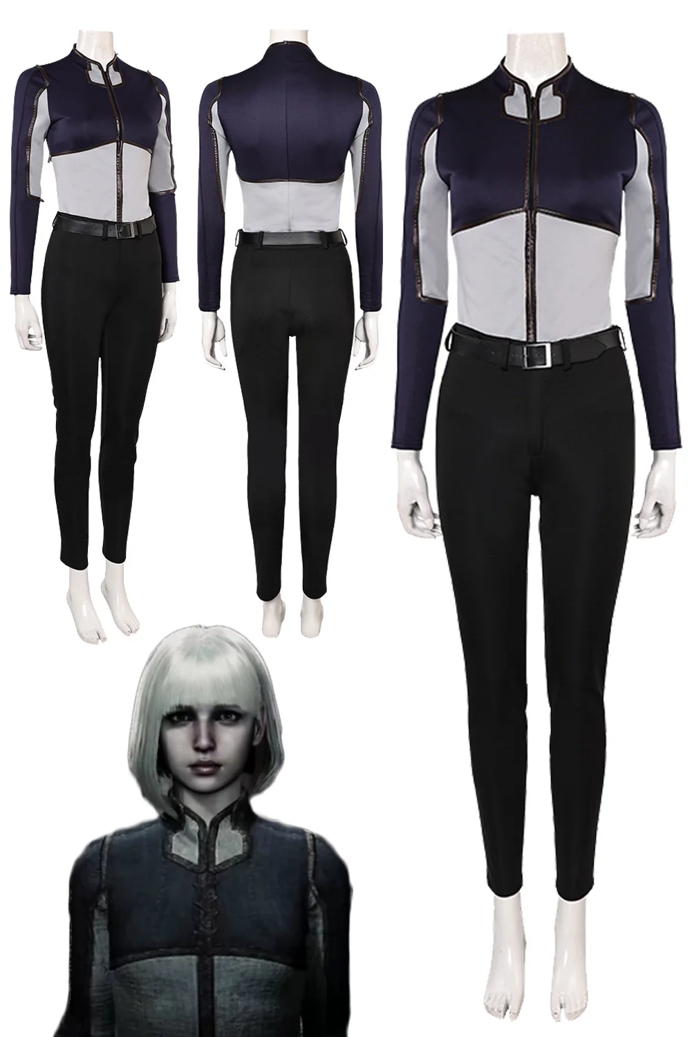 

Disguise Hunter Cosplay Jacket Pants Belt Anime Game Hunter Of Monster Wilds Costume Women Roleplay Fancy Dress Up Party Clothes