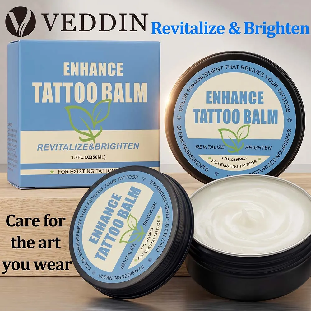 Enhance Tattoo Balm Revitalize Brighten Existing Tattoos Shea Butter Tattoo Moisturizer Daily Color Care Cream Tattoo Supply