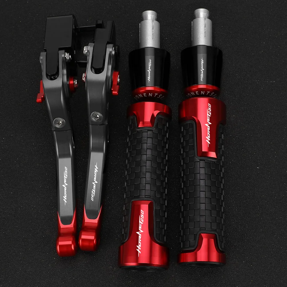 

Motorcycle CNC Aluminum Accessories Adjustable Brake Clutch Lever Handlebar Hand Grips Ends FOR HONDA HORNET250 HORNET 250 2001