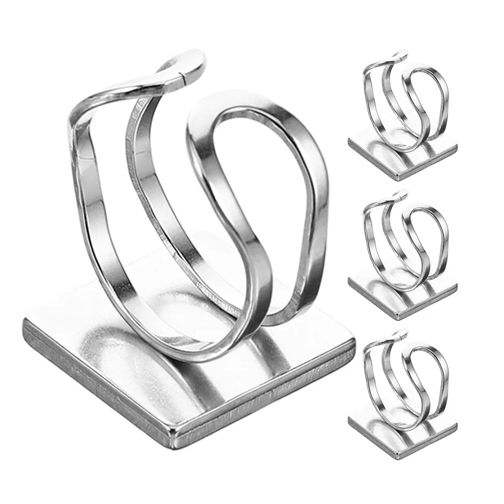 

4Pcs Stainless Steel Square Bezel Ring Base DIY Jewelry Making Flat Blank Rings for Resin Craft Finger Ring Components