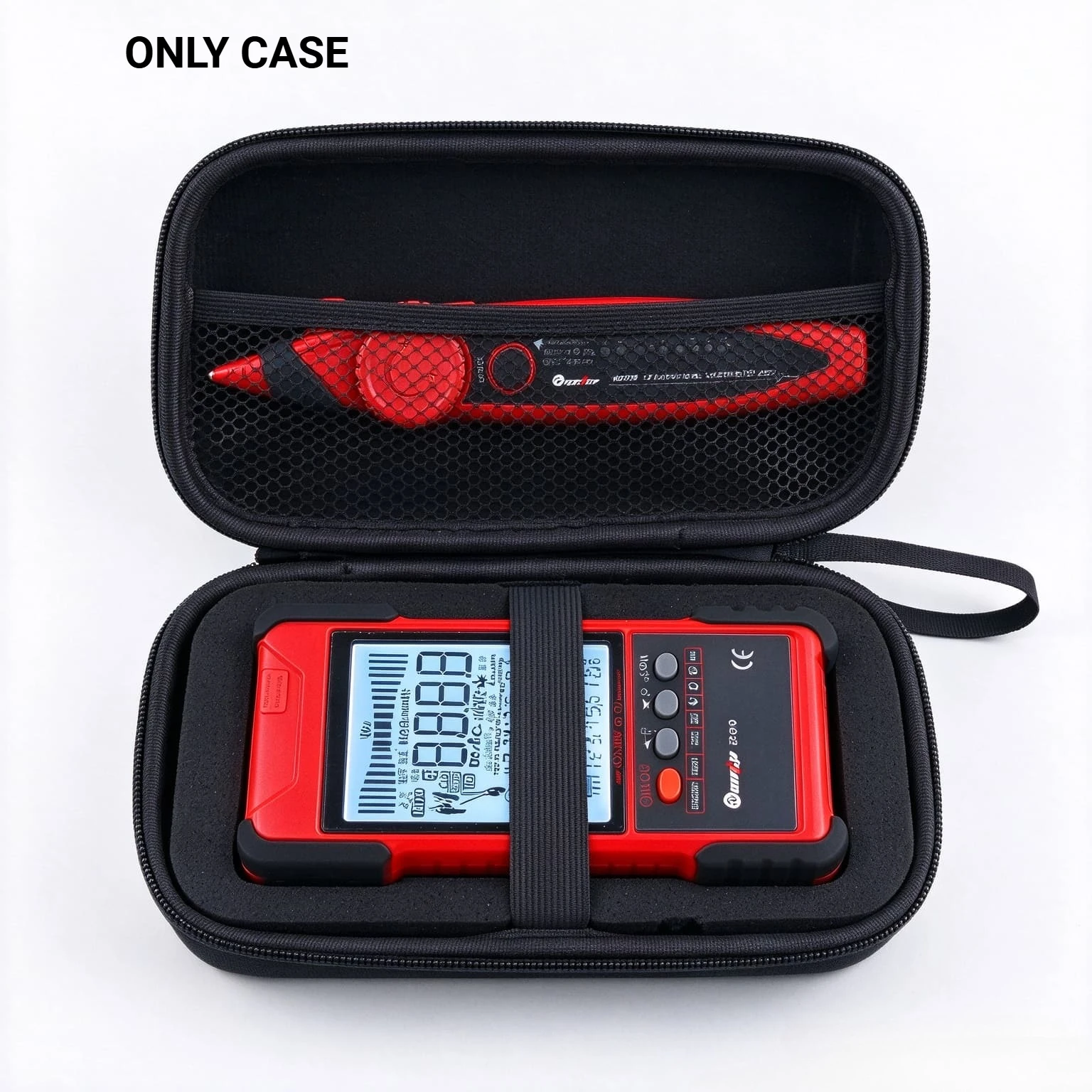 Portable EVA Carry Case for Tooltop Et827 Et828pro Oscilloscope Multimeter Wire Tracker Clamp Meter, DIY Cut Foam Storage Bag
