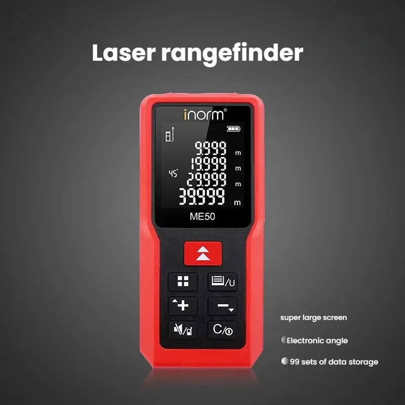 Digital Laser Distance Meter 50M 70M 100M 120M Electronic Angle Rangefinder Tape For Construction Measuring Area Volume Tool