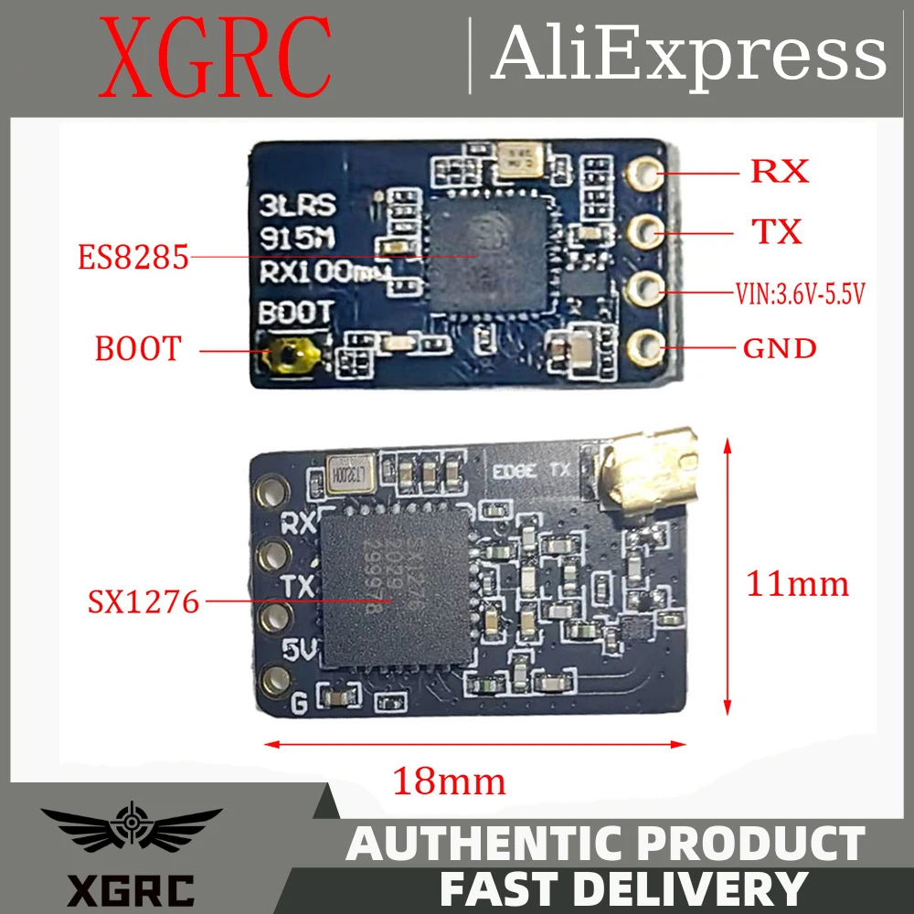 ELRS MINI 915Mhz RX SX1276 EXPRESSLRS Nano Long Range Receiver For RC FPV Long Range Racing Drone Quadcopter