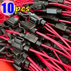Car Mini Blade Fuse Holder Splash-proof Box 12V 30A Wire Cutoff Switch Socket Automotive Fuse Socket Auto Accessories 10/5pcs