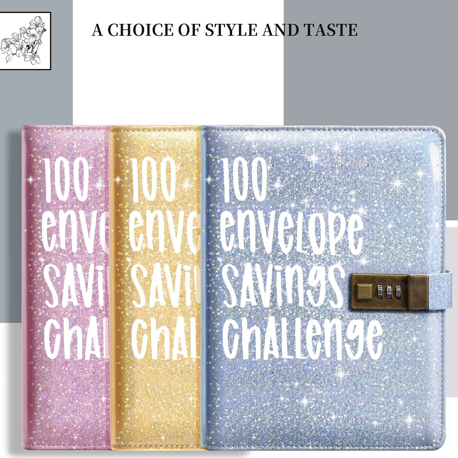 100 Day Savings Challenge Binder Reusable Saving  Binder Great Gift For Friends And Family