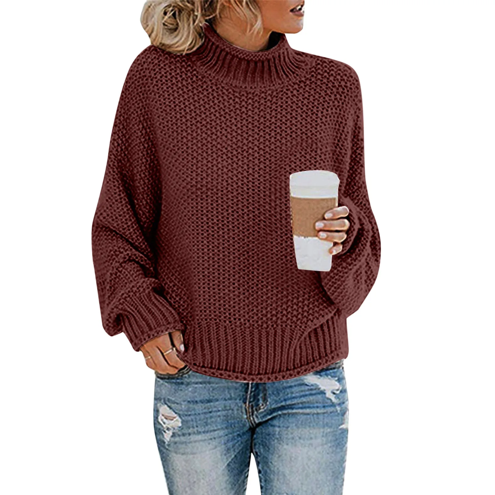 Sweater Female Autumn Winter Knitted Women Sweater Pullover Female Tricot Jersey Jumper Femme High Collar Women Clothes