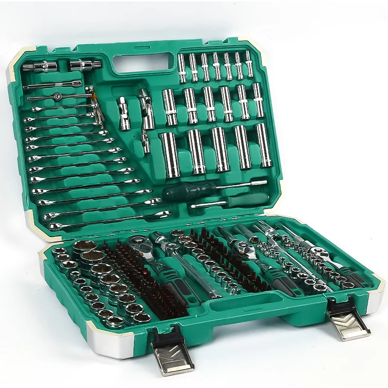 

218PCS Chrome Vanadium Socket Torque Ratchet Wrench Auto Car Repair Mechanic Tools Box Set