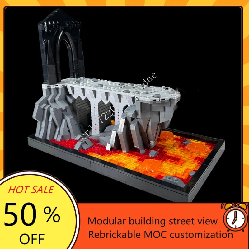 

924 шт. Mount Doom: The Precious Is Mine Космическая война Военный MOC Космический корабль Битва Рождественская головоломка DIY Сборка на день рождения Игрушка в подарок