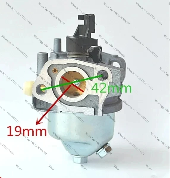 1P70F Carburetor no choke 19mm fits 1P70 1P75F 1P75  196CC engine motor lawn mower carburettor carby parts