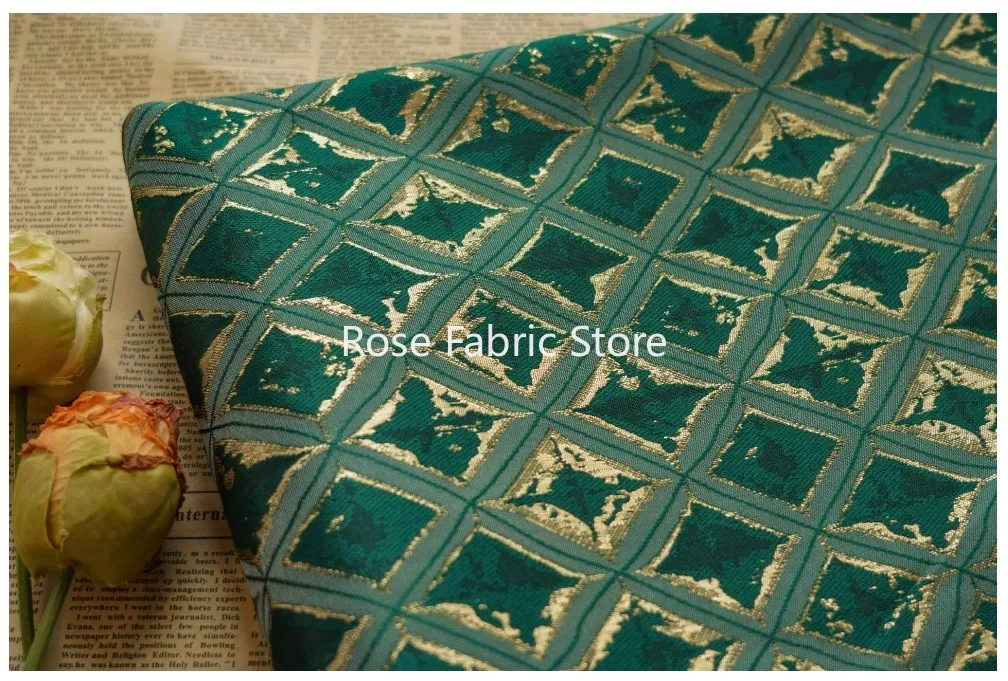1 meter Simple Geometric Pattern Jacquard Fabric Home Curtains Pillow Cover Bag Decorative Sewing Fabric