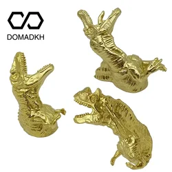 Dinosaur Brass Cabinet Door Knobs T. rex Drawer Pulls Home Decor Dresser Knobs Tyrannosaurus Rex Furniture Pulls Unique Hardware