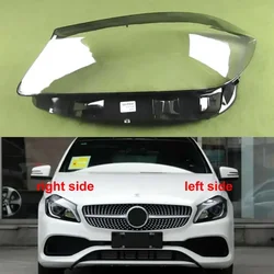 Couvercle de phares en plexiglas Transparent, pour Benz W176 classe A A180 A200 A260 A45 AMG 2017 – 2018