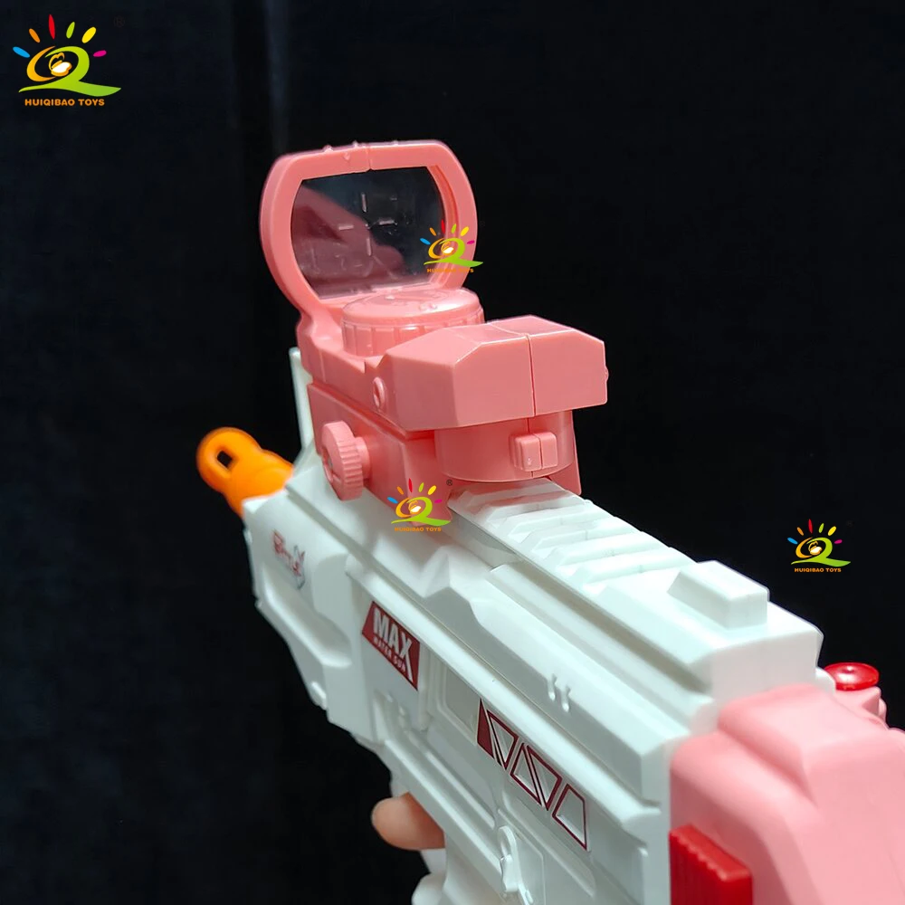 HUIQIBAO – pistolet à eau électrique coloré, jouet d'été pour la plage, grande capacité, piscine, jeu de tir pour adultes et enfants