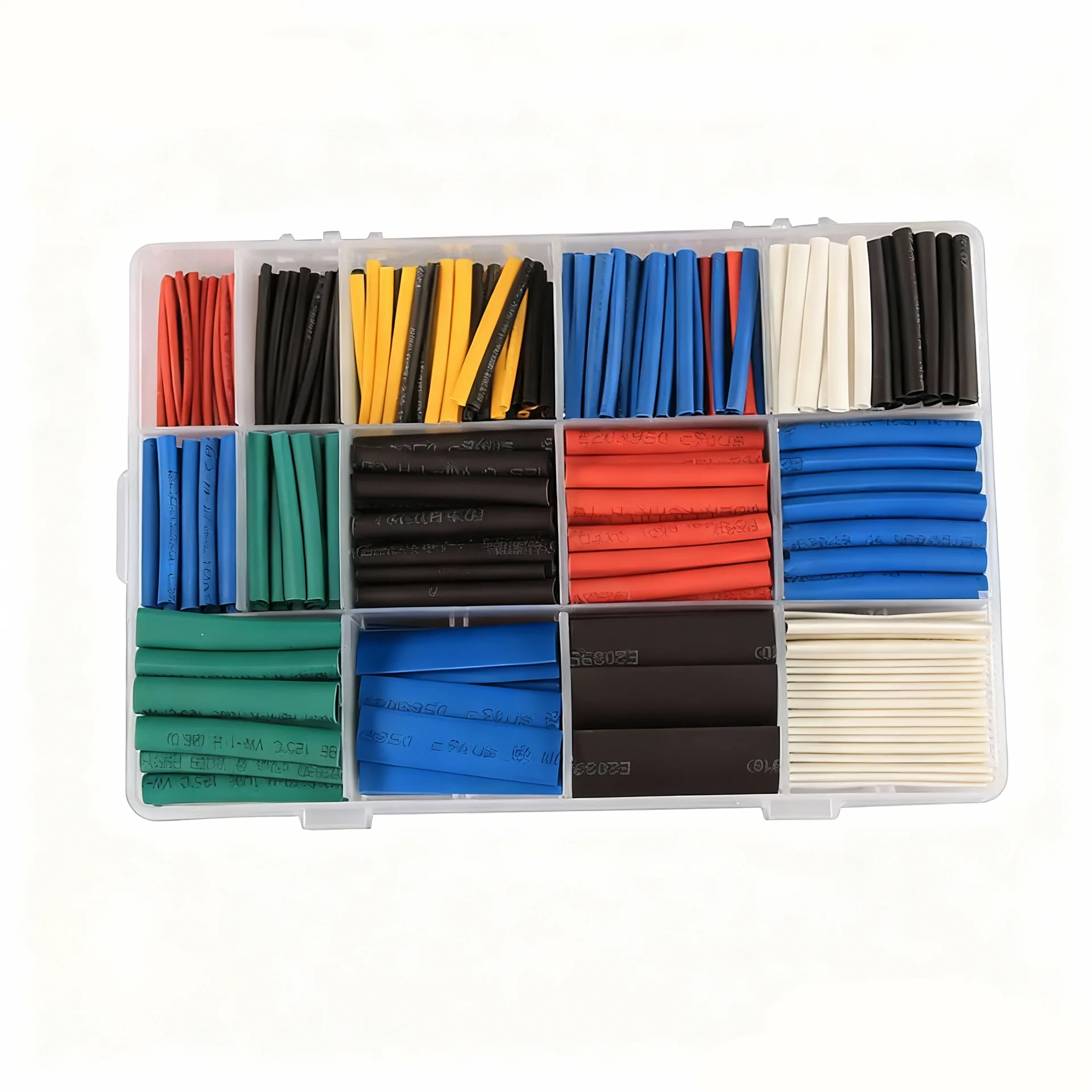 670pcs waterproof wire protection sleeve heat shrink tubing set Suitable for color heat shrink tubing packaging