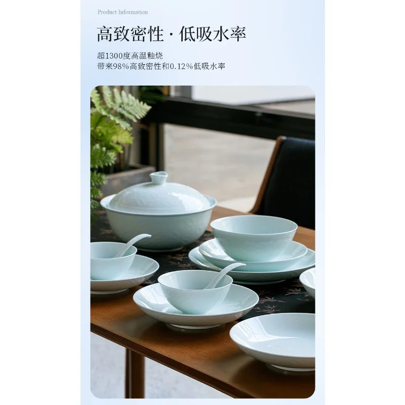 House warming new home gift bowl household high-value rice dishes tableware set, gift box