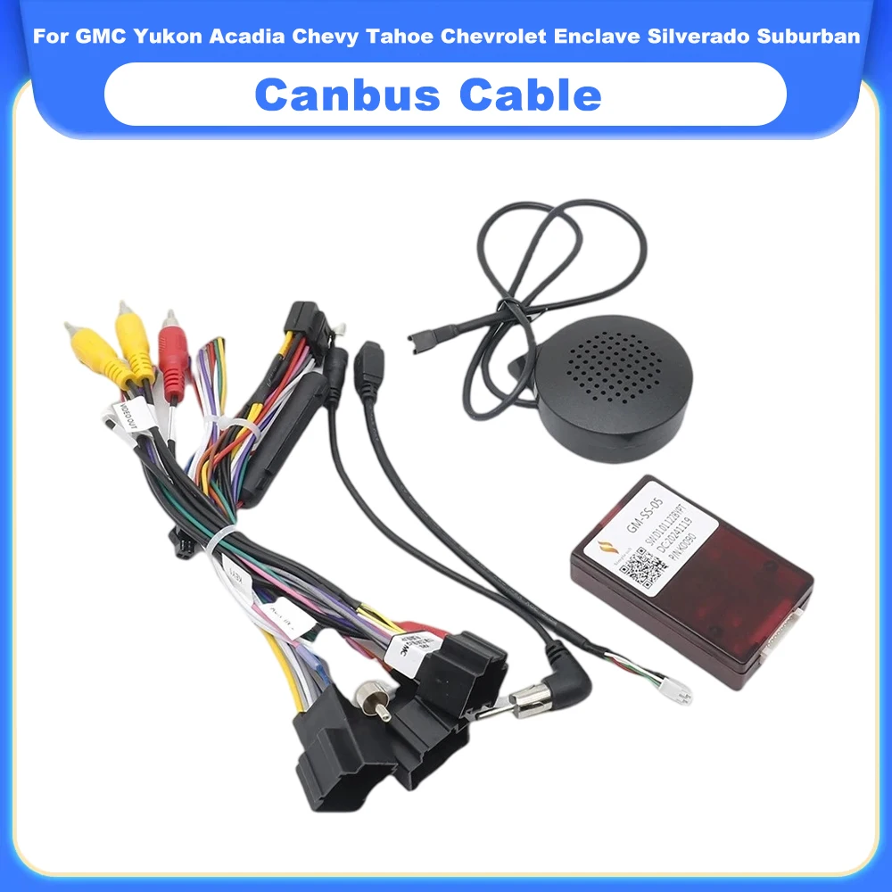 Car Wiring Harness Adapter Canbus Box For GMC Yukon Acadia Chevy Tahoe Chevrolet Enclave Silverado Suburban GM-SS-05