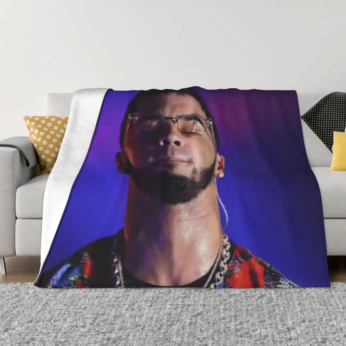 

Anuel AA 000067 Одеяла для домашних животных в стиле аниме, одеяло для дивана-кровати, одеяла на зиму, пледы для зимы