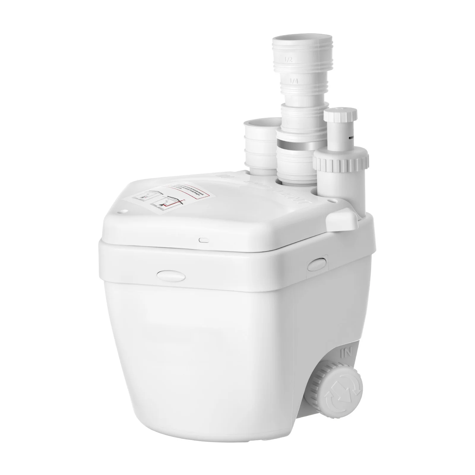 SucceBuy Utility Sink Pump 36 ft 1 HP 2200 GPH with 3 Water Inlets 1 Outlet Aluminum for Sink Shower Wash Bin Kitchen Basement