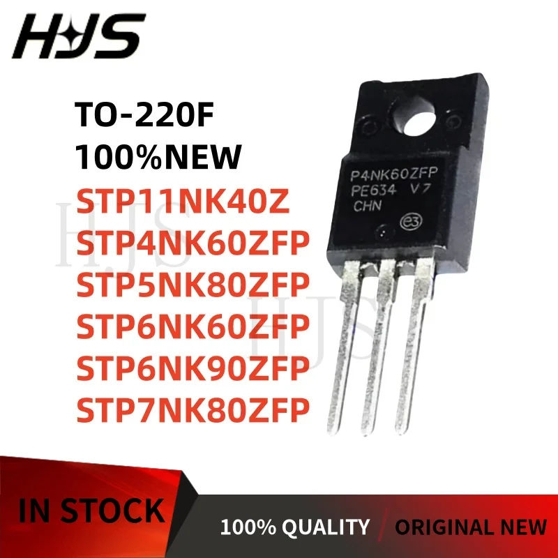 

10 шт. 100% новые STP11NK40Z, STP4NK60ZFP, STP5NK80ZFP, STP6NK60ZFP, STP6NK90ZFP, STP7NK80ZFP, корпус TO-220F, в наличии