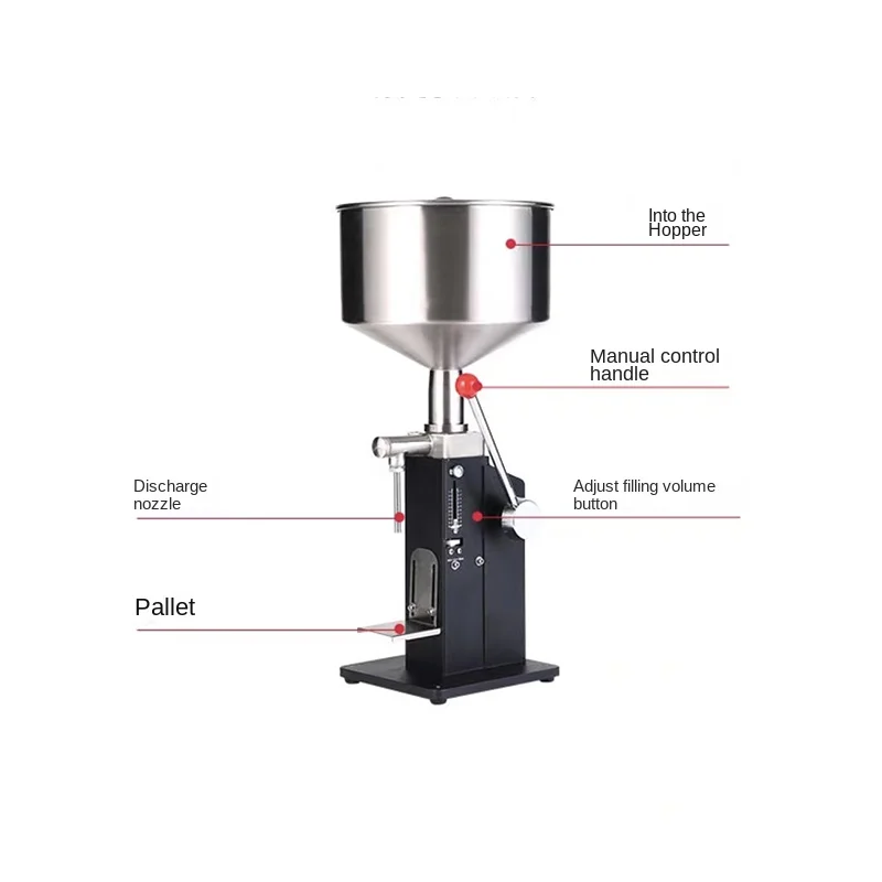 1946 Useful Manual Liquid Filling Machine 5-50ml/10-100ml Adjustable Bottle Filler Sauce Honey Juice Beverage Wat 19