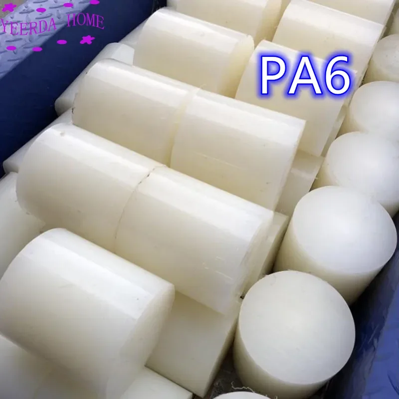 

Big Diameter 100mm length PA6 nylon rods sticks cylinder polyamide rod stick bar 35-100mm Outer diameter White High Quality