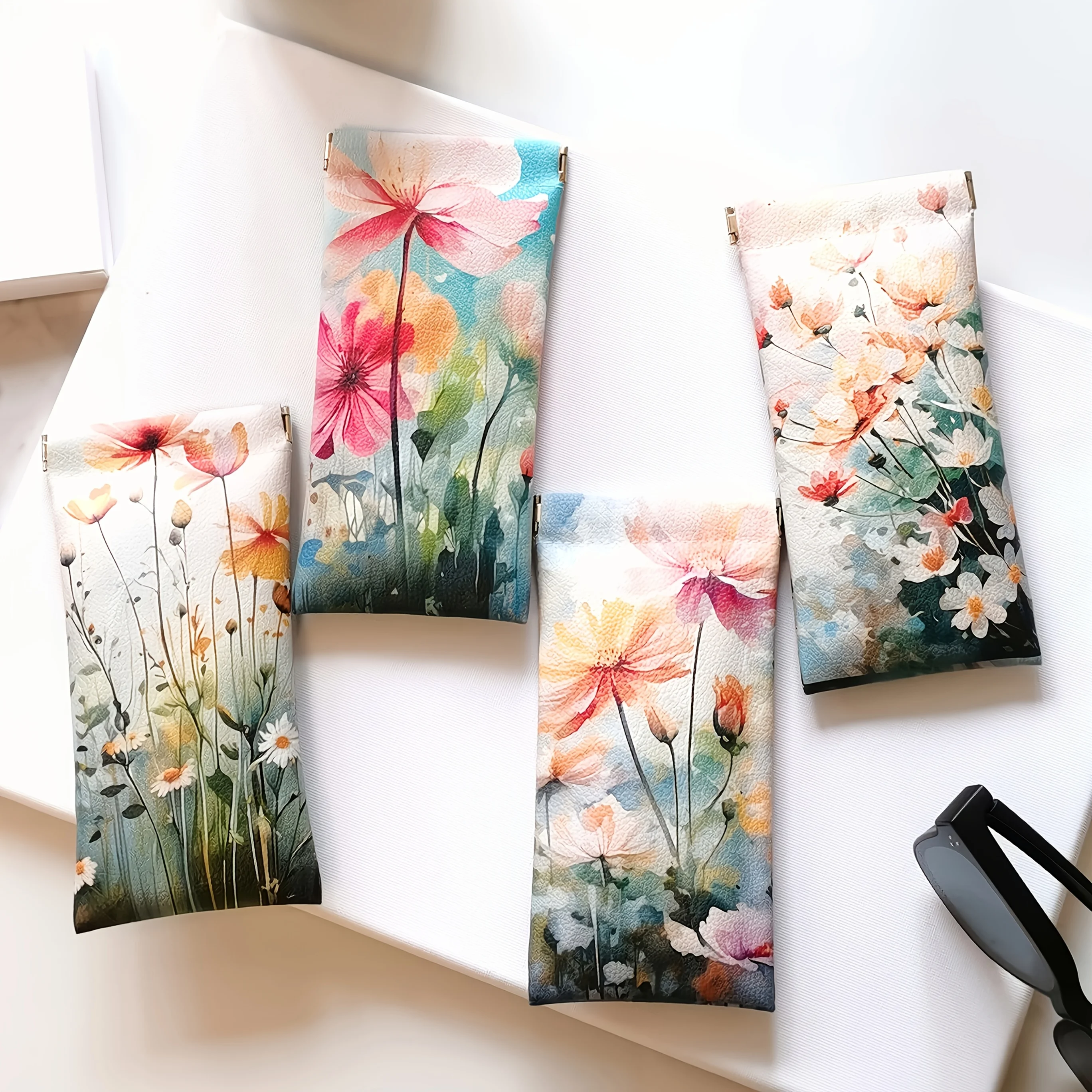 1pc 안경 케이스, 인조 가죽 안경 주머니, 방수 안 - Travel Accessories Pouch For Women 리뷰 및 가격