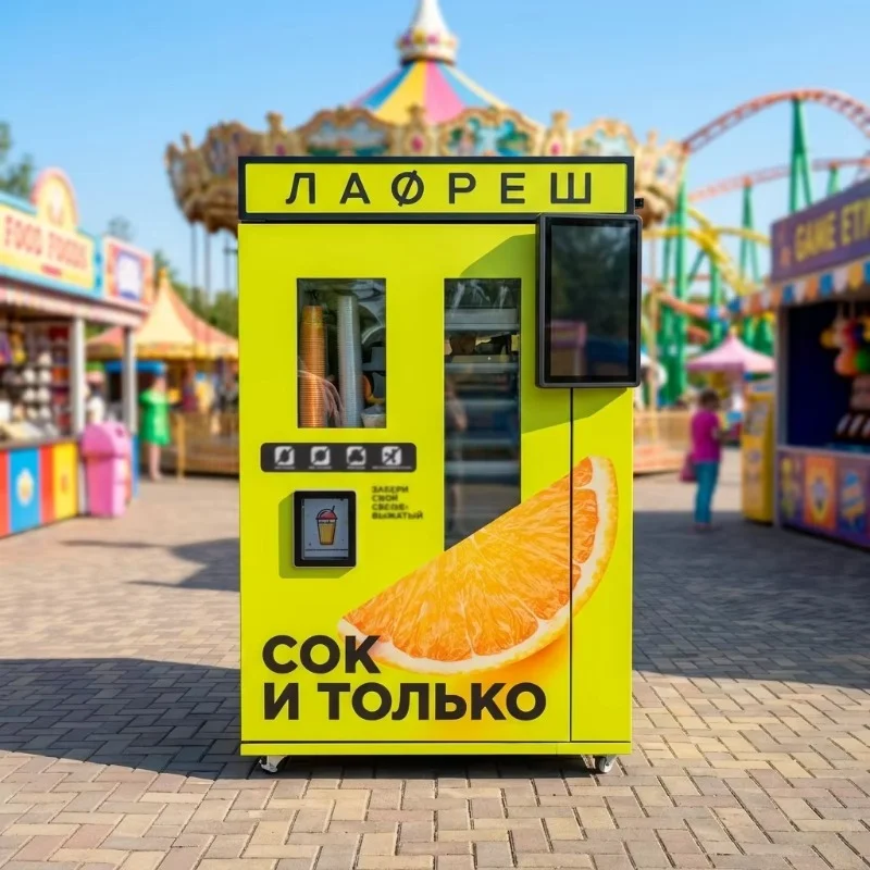 Coin Card Payment Orange Juice Vending Machine Commercial Juice Kiosk