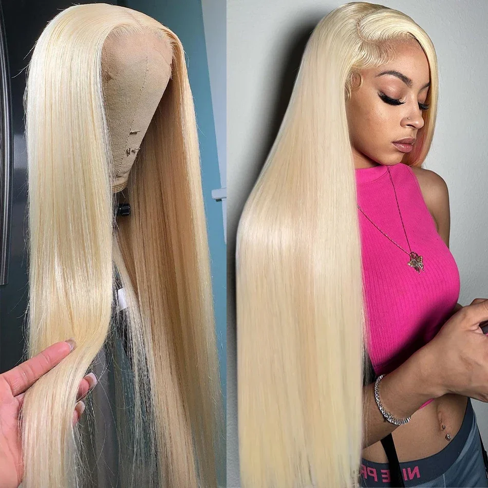 613 Lace Frontal Wig 13x6 Honey Blonde Straight Lace Front Wigs Brazilian 13x4 HD Transparent Colored Human Hair Wigs For Women