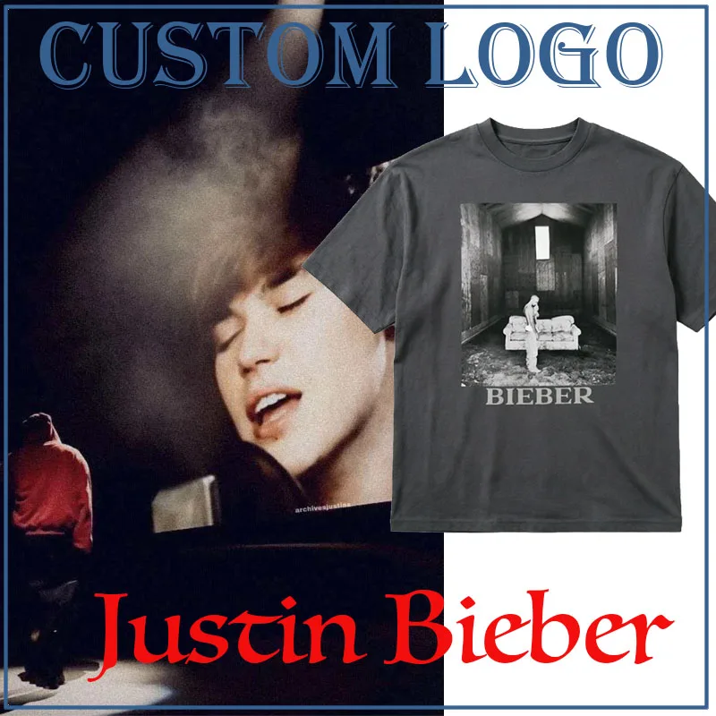 

2026 Justin Bieber Music Festival Graphic New Men's T-Shirt Short Sleeve Hip Hop Gothic Streetwear T Shirt Fan Gift