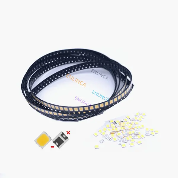 100 pz natura bianco freddo 130LM alta luminosità 2835 luce ad alta potenza ad alta tensione SMD LED diodo