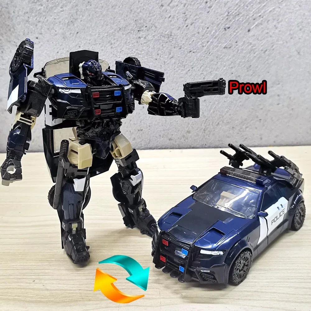 التحول TAIBAI YS05 سيارة الشرطة سيارة روبوت المتراس عمل نموذج لجسم جمع زخرفة اللعب 18 سنتيمتر