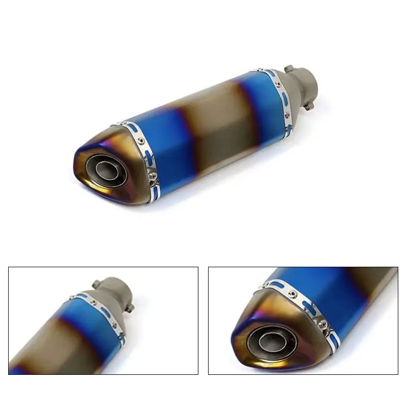 Universal 51MM Motorcycle Exhaust Pipe Muffler Scooter pitbike escape moto piaggio cafe racer for pcx msx 150 duke 125