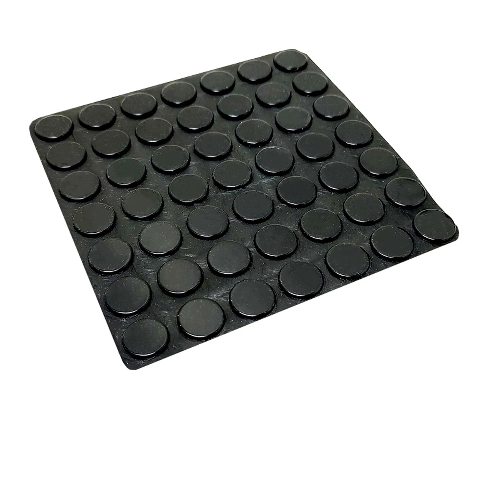 1 Stück Silikon-Kissenmatte, selbstklebende Unterlage, schwarz/transparent, Gummifüße, Schrankstopper, Stoßdämpfer, Klebekissen, Schranktürmatte