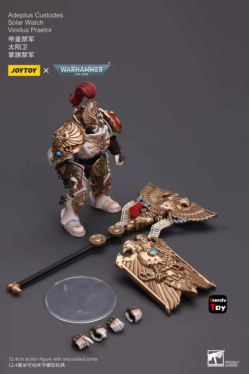【JOYTOY】Warhammer 40K Adeptus Custodes Solar Watch Vexilus Praetor ฟิกเกอร์แอคชั่นโมเดลของเล่นขนาด 1/18