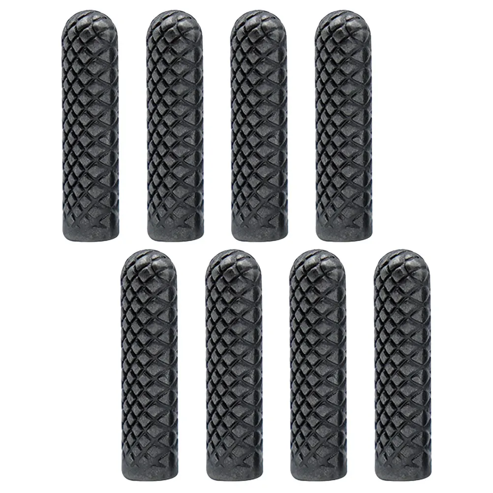 

8 Pcs Shoe Laces Metal Headboard Shoes for Sneakers Bootlace Ends Shoelace Black