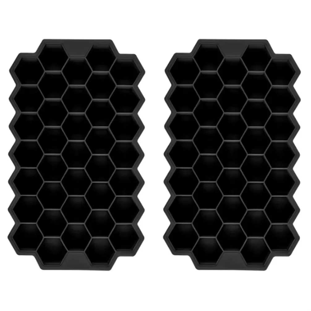 

1PC 37 Grid Food Grade Soft Silicone Honeycomb Ice Cube Mold Cover Washable Reusable BPA Free Ice Maker Mold Whiskey Cocktail