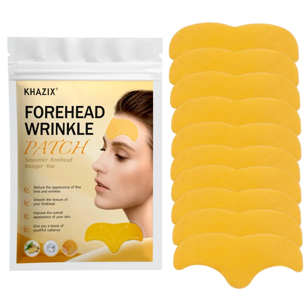 Ginger Extract Forehead Wrinkle Patch, Reusable Forehead Care Sticker for Fine Line Appearance, Smooth-Looking Skin Facial Beaut