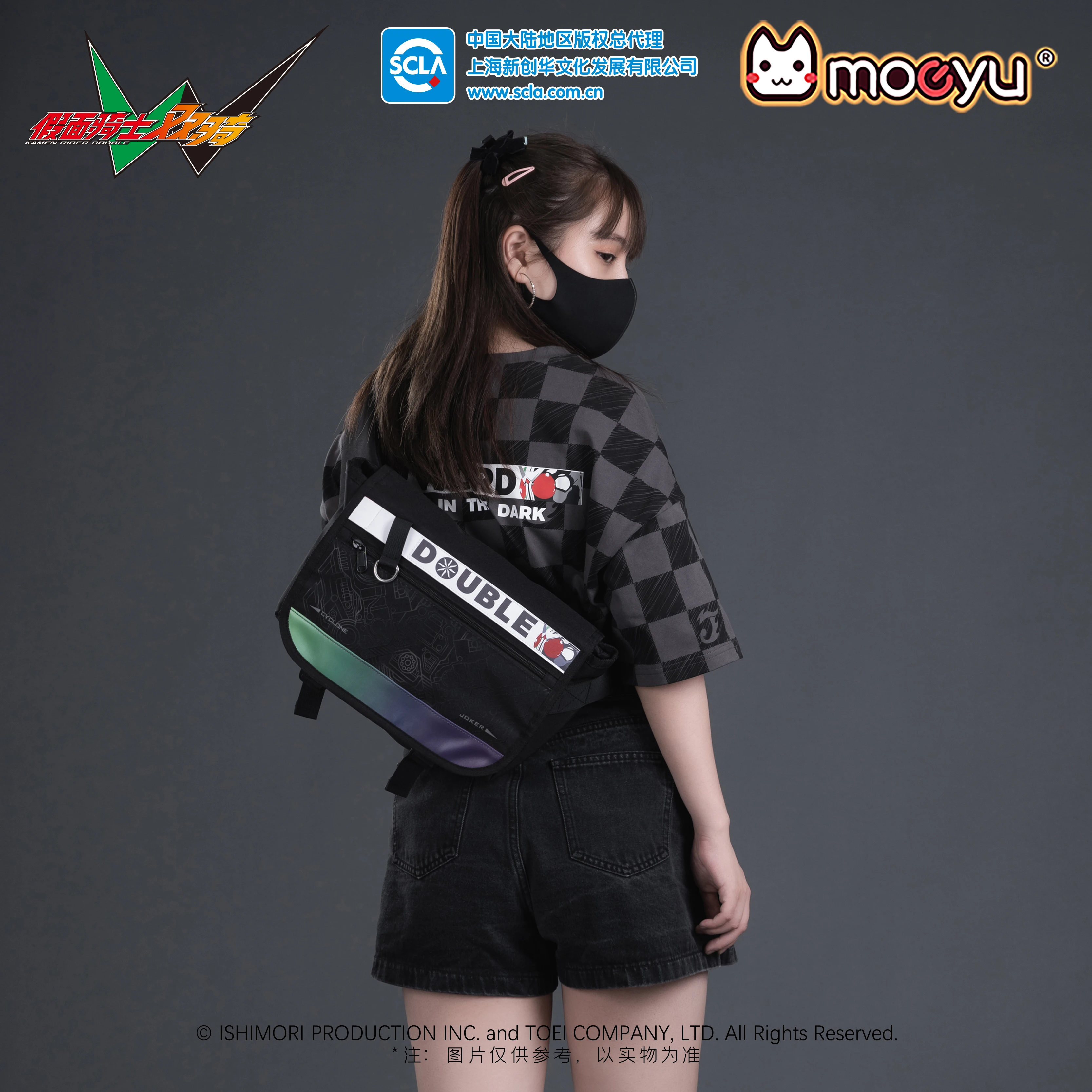 2023 Moeyu Anime KAMEN RIDER W Theme Bag Men Shoulder Messenger Bags Women\'s bag Crossbody Pouch  Package School Female Handbag