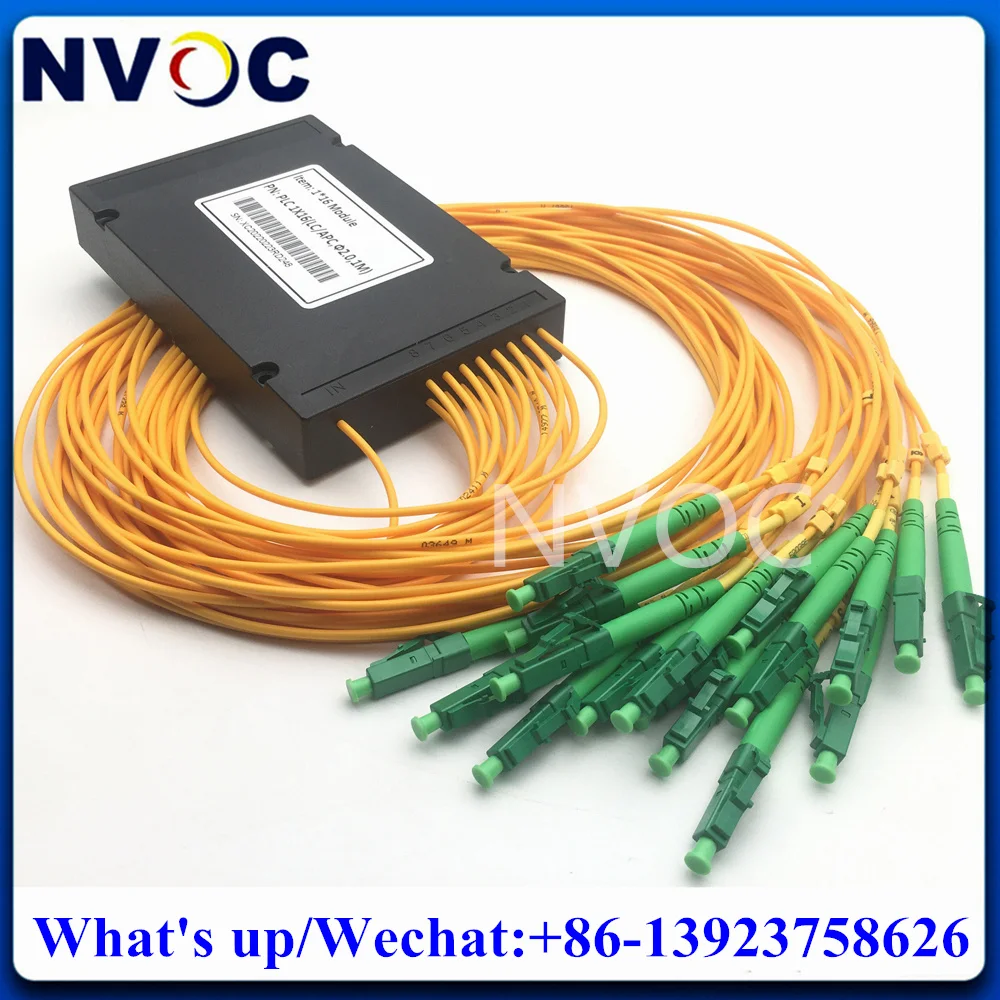 

2 шт 1*16 ПЛК, 2,0 мм, 1 м, фотоэлемент, LC/SC/FC/ST APC UPC, оптический 16ChGPON FTTH ПЛК сплиттер тип волоконно-соединительное устройство