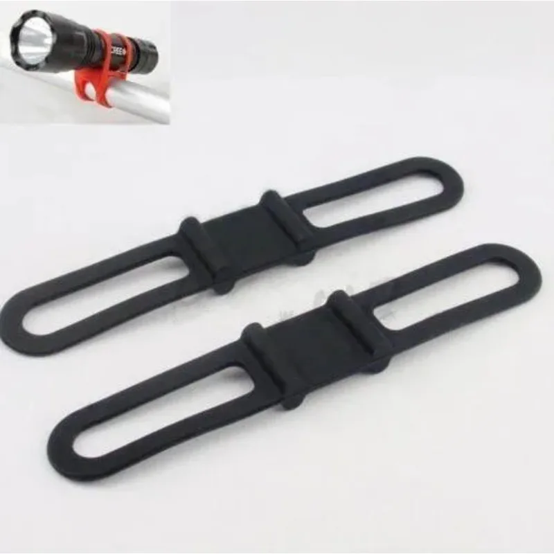 Cycling Light Holder Bicycle Handlebar Silicone Strap Band Phone Fixing Elastic Tie Rope Bicicleta Torch Flashlight Bandages