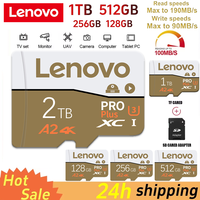 Original Lenovo SD Card 2TB 128GB Class 10 V60 TF Card 1TB Mini Memory Card 512GB 256GB A2 U3 Micro Card 2TB High Speed TF Card